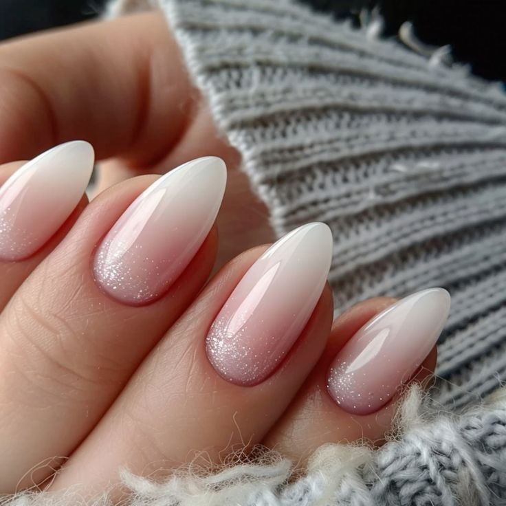 pink and white nails