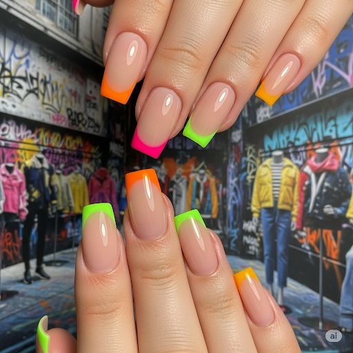 Neon French Fade