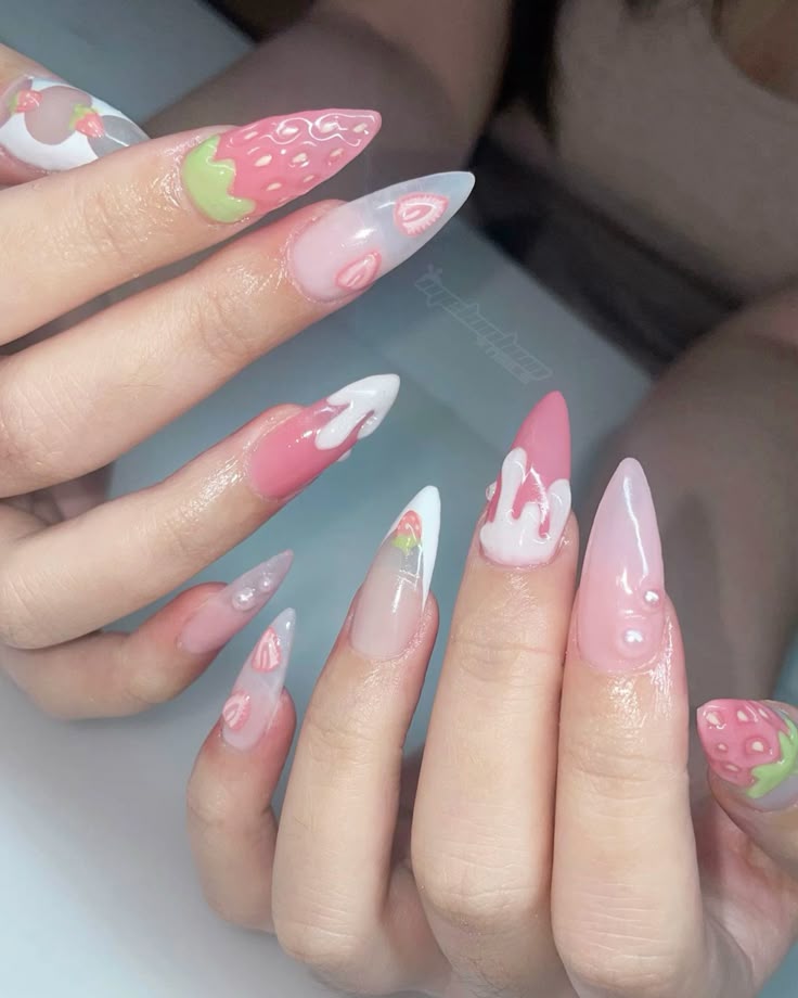 Acrylic nail design 